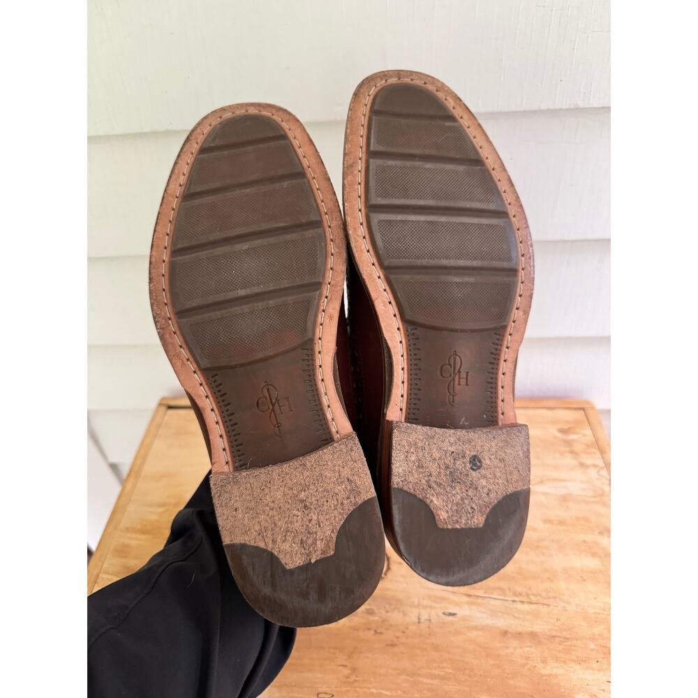 Cole Haan Mens 7M Grand Os Mens Brown Cooper Square Wingtip Loafer SHoe Chestnut - Picture 6 of 9